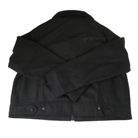 Jade & Ivory By 26 International Crop Jacket Fleece Collar Size XL  NWT - Picture 2 of 14